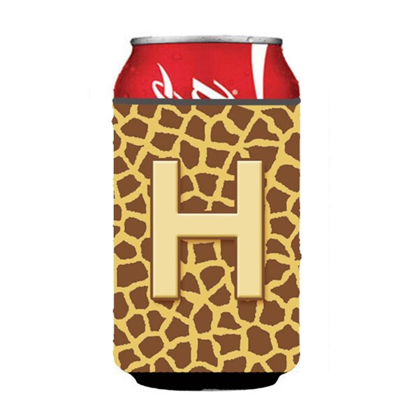 Carolines Treasures Letter H Initial Monogram - Giraffe Can Or Bottle  Hugger - CJ1025-HCC
