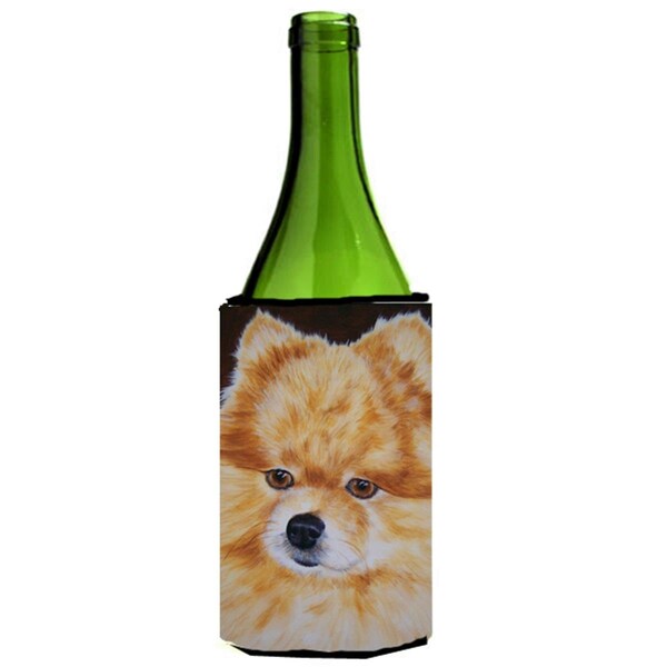 Carolines Treasures Pomeranian Wine Bottle Can cooler Hugger - AMB1049LITERK