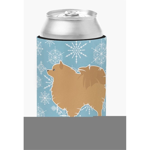 Carolines Treasures Winter Snowflake Pomeranian Can or Bottle Hugger - BB3542CC
