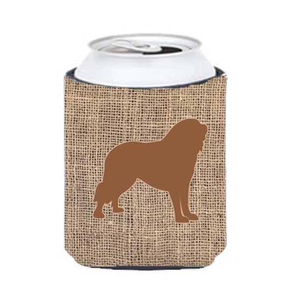 Carolines Treasures Tibetial Mastiff Burlap And Brown Can Or Bottle  Hugger - BB1077-BL-BN-CC