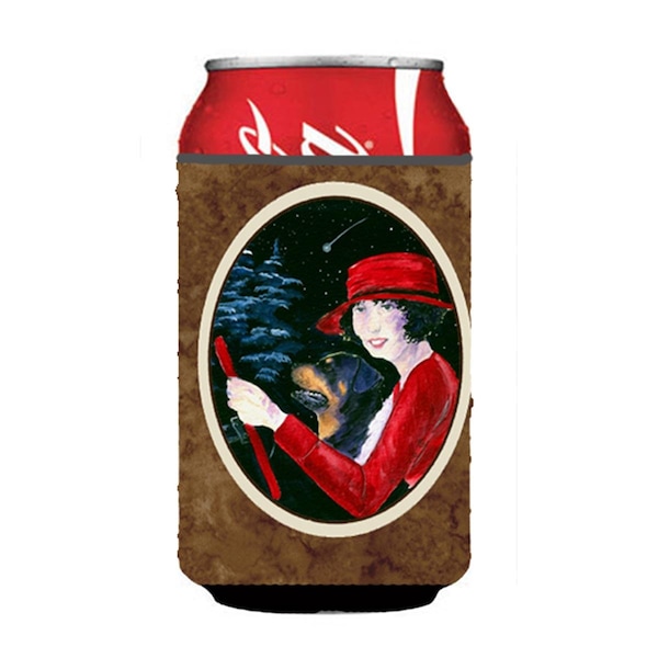 Carolines Treasures Lady Driving With Her Rottweiler Can Or bottle sleeve Hugger - 12 oz. - SS8551CC
