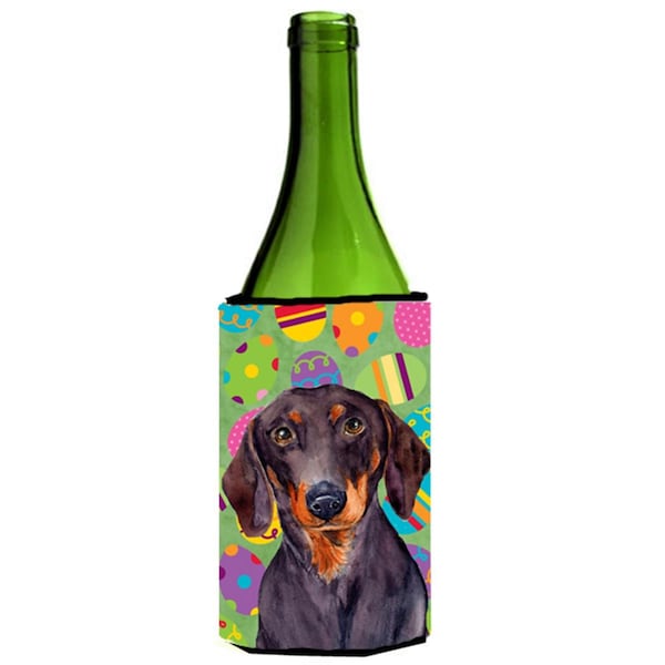Carolines Treasures Dachshund Easter Eggtravaganza Wine Bottle  Hugger - 24 oz. - LH9403LITERK