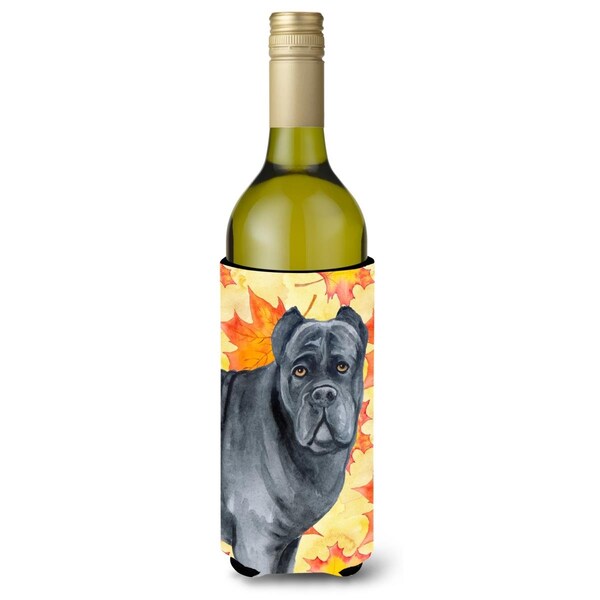 Carolines Treasures Cane Corso Fall Wine Bottle Beverge Insulator Hugger - BB9955LITERK