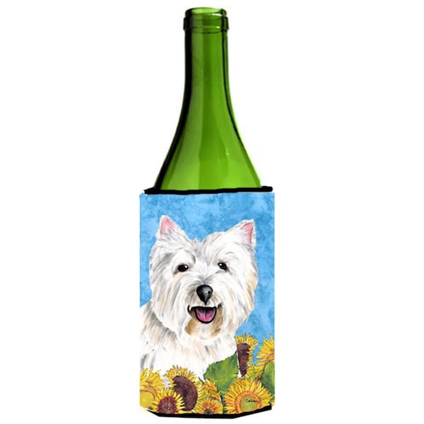 Carolines Treasures Westie Wine bottle sleeve Hugger - SC9070LITERK