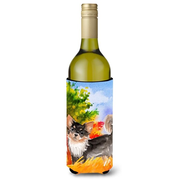 Carolines Treasures Fall Chihuahua Wine Bottle Beverage Insulator Hugger - CK1937LITERK