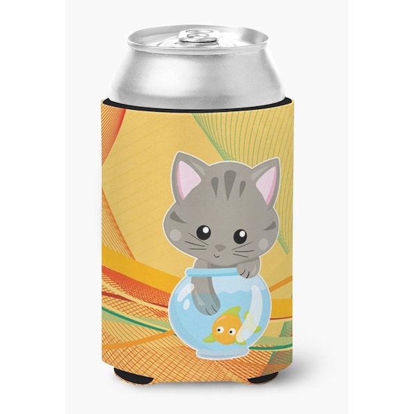 Carolines Treasures Kitten in the Fish Bowl Can or Bottle Hugger - BB6879CC