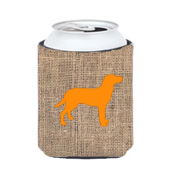 Carolines Treasures Labrador Burlap And Orange Can Or Bottle  Hugger - BB1116-BL-OR-CC