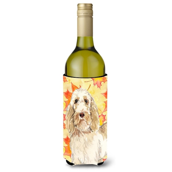 Carolines Treasures Fall Leaves Spinone Italiano Wine Bottle Beverge Insulator Hugger - CK1823LITERK