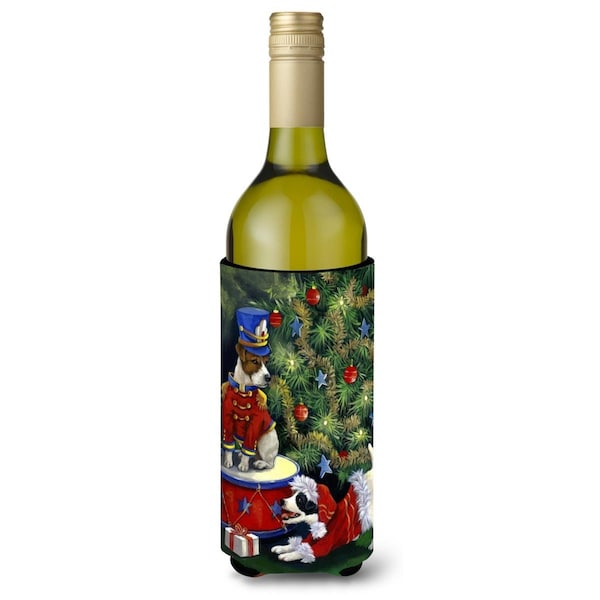 Carolines Treasures 24 oz Jack Russell Christmas My Gift Wine Bottle Hugger - PPP3107LITERK