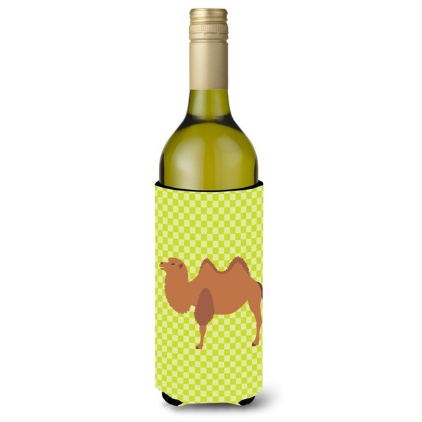 Carolines Treasures Bactrian Camel Green Wine Bottle Beverge Insulator Hugger - BB7644LITERK