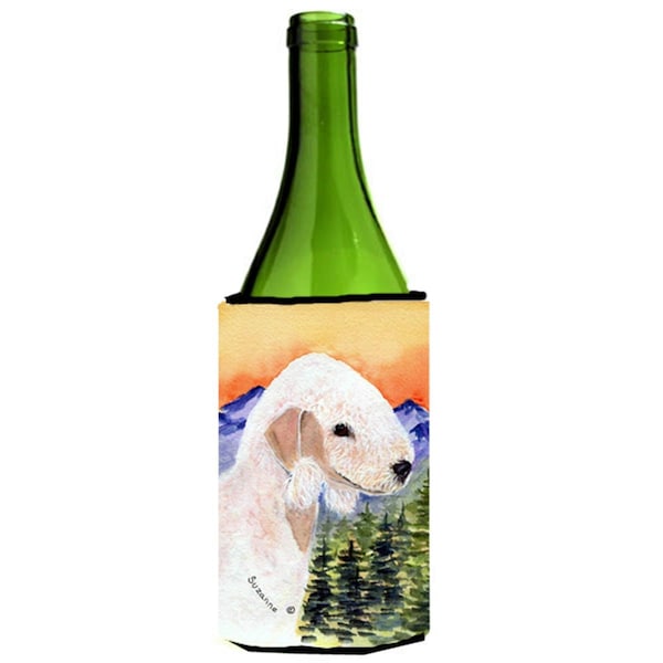 Carolines Treasures Bedlington Terrier Wine bottle sleeve Hugger - 24 oz. - SS8158LITERK