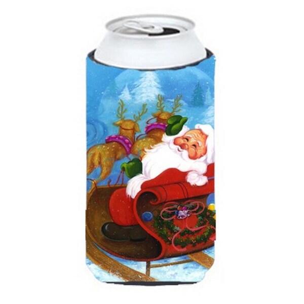 Carolines Treasures Christmas Santa Claus Good Night Tall Boy Can cooler Hugger - APH5775TBC