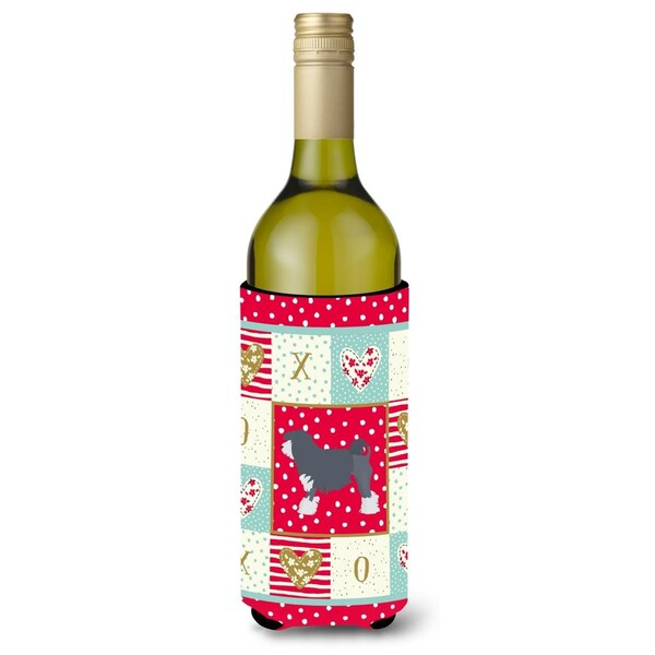 Carolines Treasures 24 oz Lowchen Little Lion Dog No.1 Love Wine Bottle Hugger - CK5858LITERK