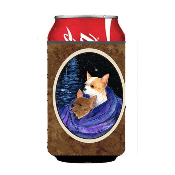 Carolines Treasures Starry Night Chihuahua Can Or bottle sleeve Hugger - 12 oz. - SS8513CC