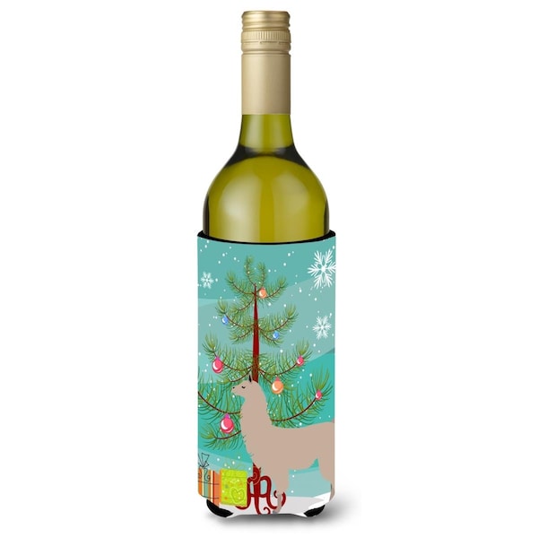 Carolines Treasures Llama Christmas Wine Bottle Beverge Insulator Hugger - BB9283LITERK