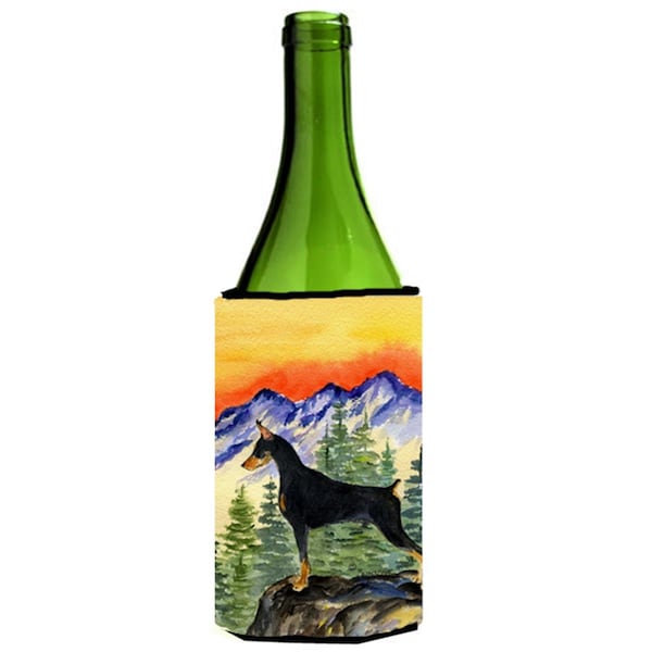 Carolines Treasures Doberman Wine bottle sleeve Hugger - 24 oz. - SS8284LITERK
