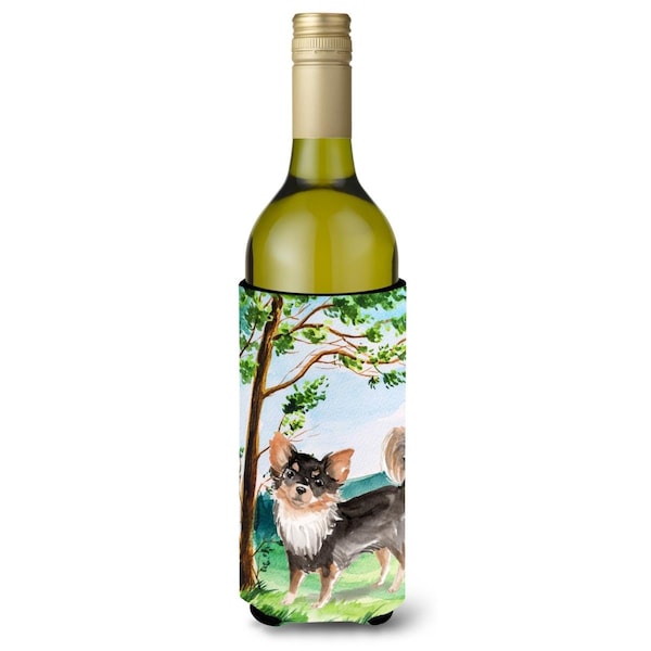 Carolines Treasures Under the Tree Chihuahua Wine Bottle Beverage Insulator Hugger - CK2007LITERK