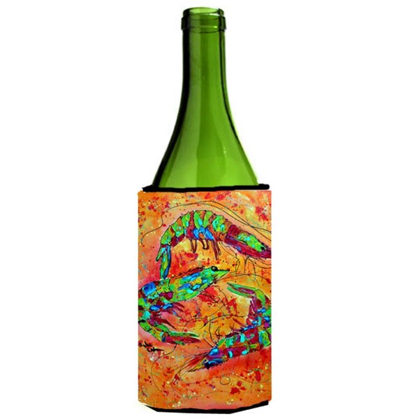 Carolines Treasures Shrimp Wine Bottle   Hugger - 24 oz. - 8361LITERK