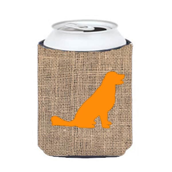 Carolines Treasures Labrador Burlap And Orange Can Or Bottle  Hugger - BB1076-BL-OR-CC