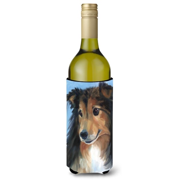 Carolines Treasures Sheltie Good Boy Wine Bottle Beverage Insulator Hugger - 7395LITERK