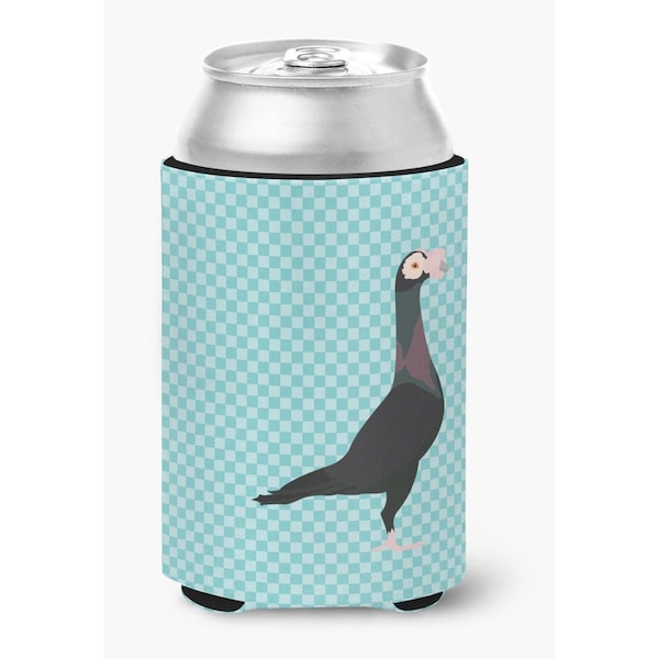 Carolines Treasures English Carrier Pigeon Blue Check Can or Bottle Hugger - BB8119CC
