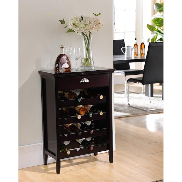 Kb 34 x 24 x 13 in. Wine Rack - Dark Cherry - KB302730