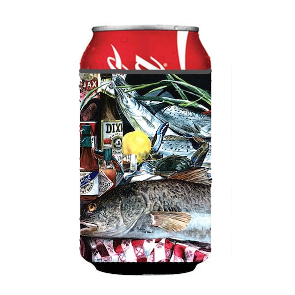 Carolines Treasures Fish and Beers from New Orleans Can or Bottle  Hugger - 1001CC