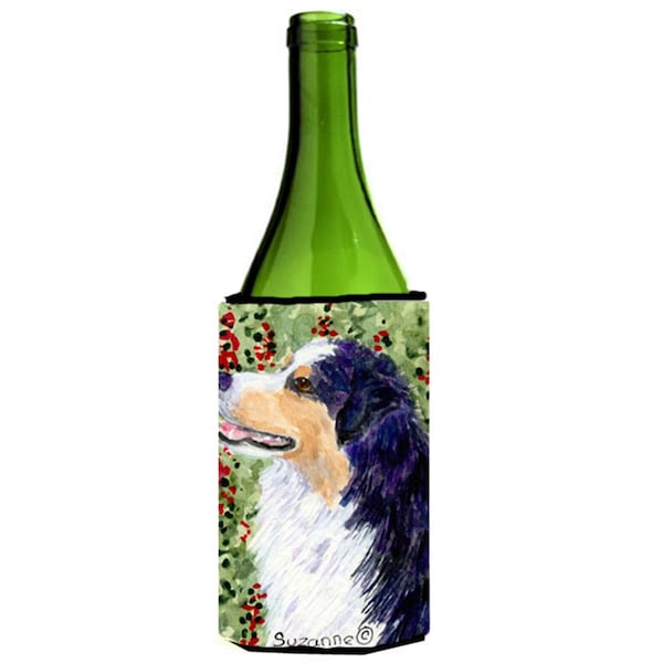 Carolines Treasures Australian Shepherd Wine bottle sleeve Hugger - 24 Oz. - SS8845LITERK