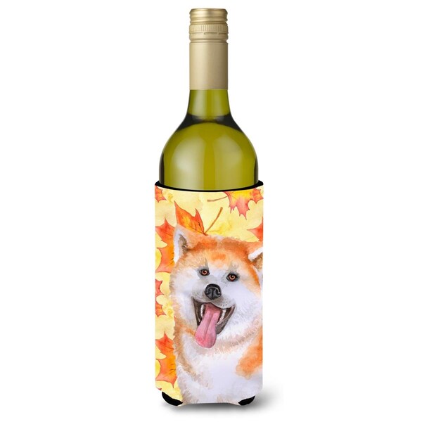 Carolines Treasures Akita Fall Wine Bottle Beverge Insulator Hugger - BB9964LITERK