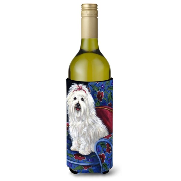 Carolines Treasures 24 oz Coton De Tulear Royalty Wine Bottle Hugger - PPP3079LITERK