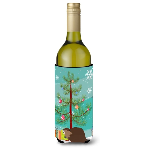 Carolines Treasures Eurasian Beaver Christmas Wine Bottle Beverge Insulator Hugger - BB9240LITERK