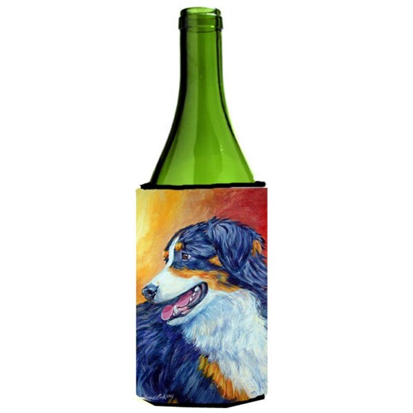 Carolines Treasures Australian Shepherd Wine bottle sleeve Hugger - 24 Oz. - 7288LITERK