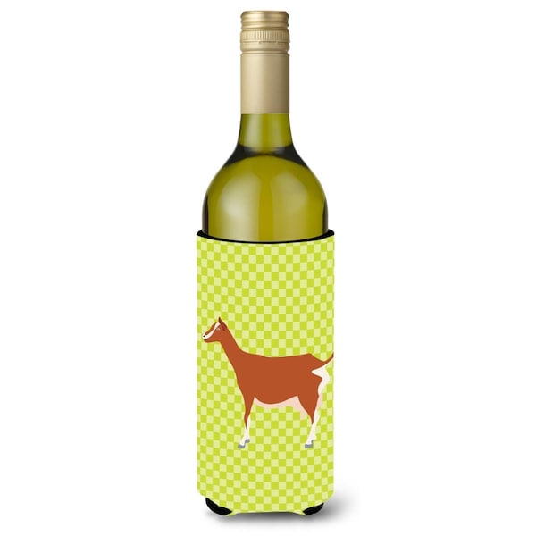 Carolines Treasures Toggenburger Goat Green Wine Bottle Beverge Insulator Hugger - BB7707LITERK