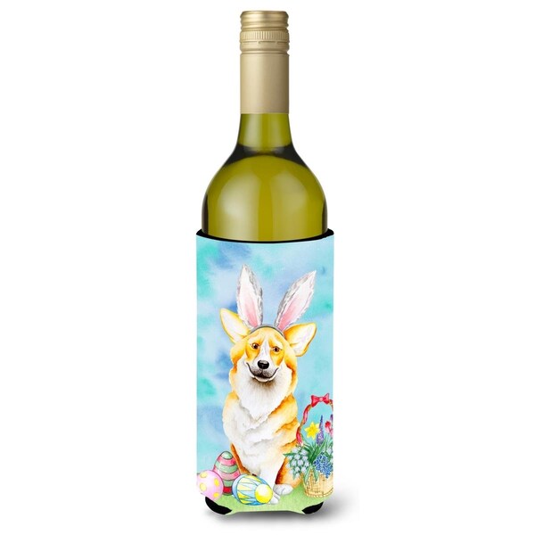 Carolines Treasures Corgi Easter Bunny Wine Bottle Beverge Insulator Hugger - CK1373LITERK
