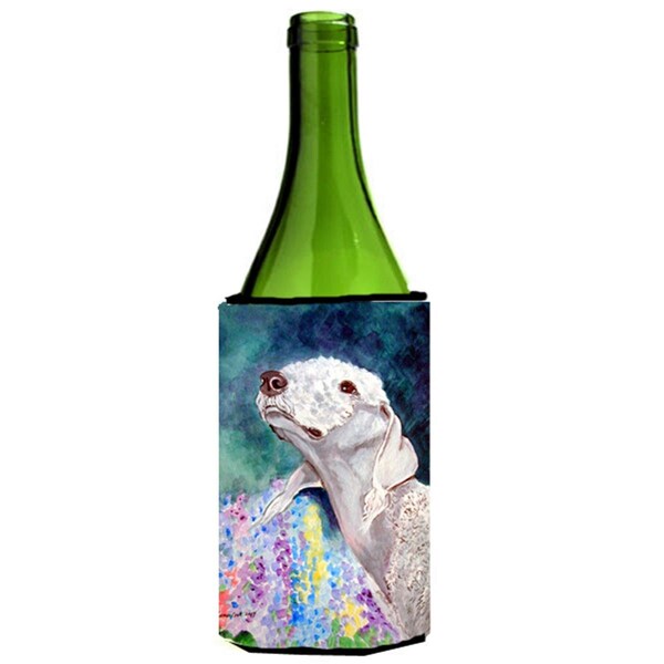 Carolines Treasures Bedlington Terrier Wine bottle sleeve Hugger - 7226LITERK