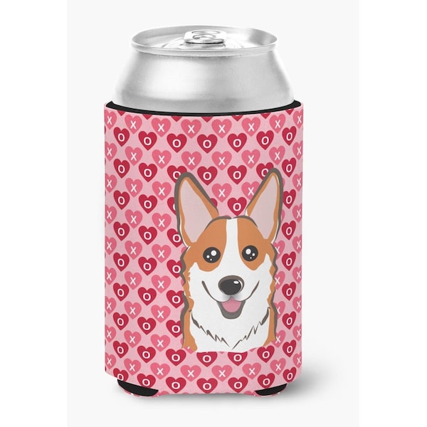 Carolines Treasures Red Corgi Hearts Can or Bottle Hugger - BB5324CC