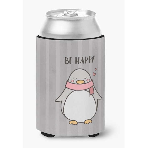 Carolines Treasures Nursery Be Happy Penquin Can or Bottle Hugger - BB7478CC
