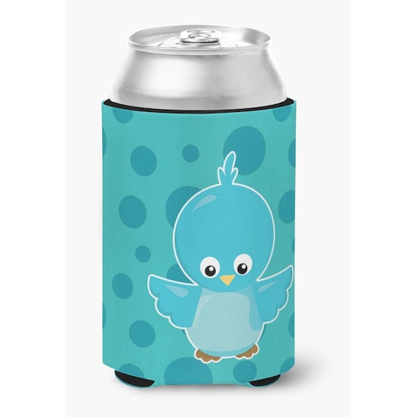 Carolines Treasures Bird on Blue Polkadots Can or Bottle Hugger - BB7013CC