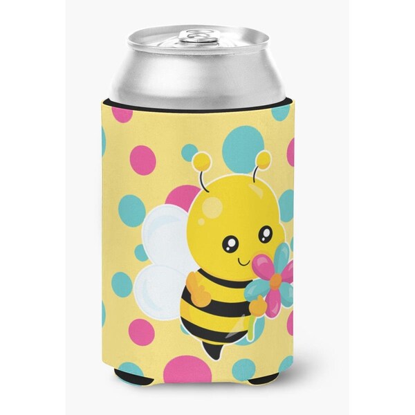 Carolines Treasures Bee with Flower Can or Bottle Hugger - BB7097CC