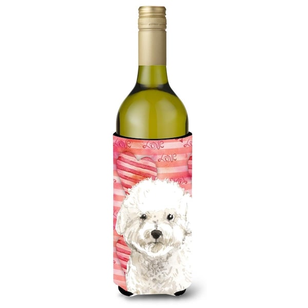 Carolines Treasures Love a Bichon Frise Wine Bottle Beverge Insulator Hugger - CK1777LITERK