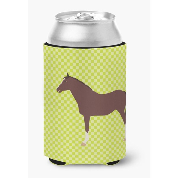 Carolines Treasures English Thoroughbred Horse Green Can or Bottle Hugger - BB7739CC