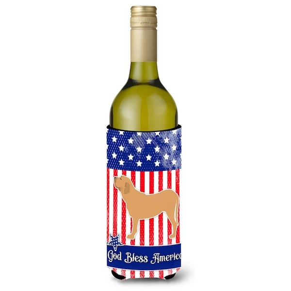 Carolines Treasures USA Patriotic Fila Brasileiro Wine Bottle Beverge Insulator Hugger - BB3379LITERK