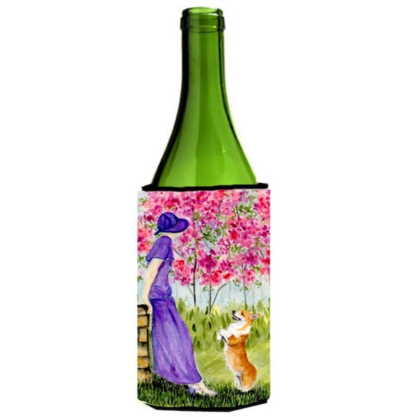 Carolines Treasures Corgi Wine bottle sleeve Hugger - SS8616LITERK