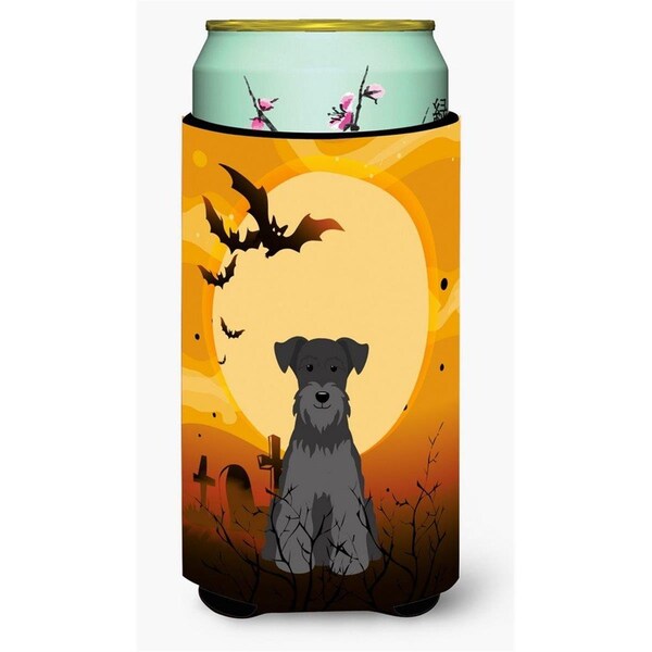 Carolines Treasures Halloween Miniature Schanuzer Black Tall Boy Beverage Insulator Hugger - BB4317TBC