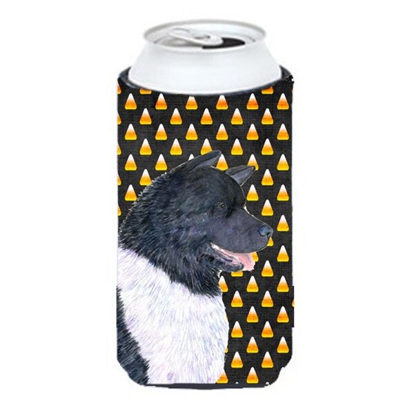 Carolines Treasures Akita Candy Corn Halloween Portrait Tall Boy Hugger - 22 To 24 oz. - SS4314TBC