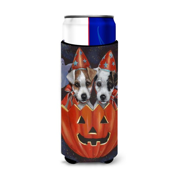 Carolines Treasures 12 oz Jack Russell Terrier Halloween Ultra Hugger for Slim Cans - PPP3105MUK