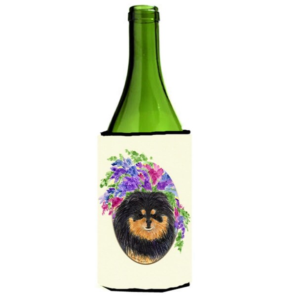 Carolines Treasures Pomeranian Wine Bottle   Hugger - 24 oz. - SS8075LITERK