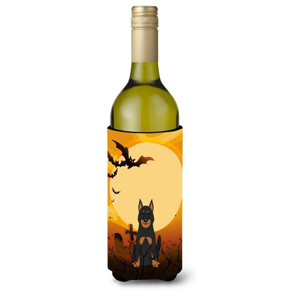 Carolines Treasures Halloween Beauce Shepherd Dog Wine Bottle Beverge Insulator Hugger - BB4346LITERK