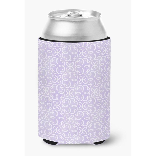 Carolines Treasures Gemoetric Circles on Purple Watercolor Can or Bottle Hugger - BB7494CC