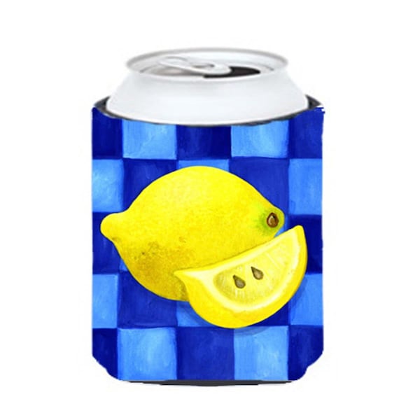 Carolines Treasures Lemon in Blue by Ute Nuhn Can or Bottle Hugger - WHW0116CC